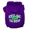 Kiss Me I'm Irish Screen Print Pet Hoodies