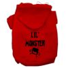 Lil Monster Screen Print Pet Hoodies