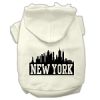 New York Skyline Screen Print Pet Hoodies