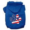 Patriotic Paw Screen Print Pet Hoodies