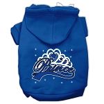 I'm a Prince Screen Print Pet Hoodies (Color/Size: Blue Size Sm)