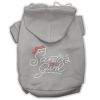 Santa's Girl Rhinestone Dog Hoodie