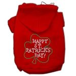 Happy St Patrick's Day Hoodies (Color/Size: Red XL)