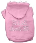 It's All About Me Rhinestone Hoodies (Color/Size: Pink XL)