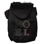 Noel Rhinestone Hoodies (Color/Size: Black M)