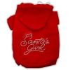 Santa's Girl Rhinestone Dog Hoodie