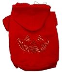 Jack O' Lantern Rhinestone Hoodies (Color/Size: Red L)