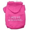 I really did eat the Homework Screen Print Pet Hoodies