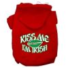 Kiss Me I'm Irish Screen Print Pet Hoodies