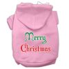 Merry Christmas Screen Print Pet Hoodies