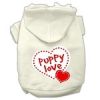 Puppy Love Screen Print Pet Hoodies