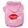 Kiss Me Screen Print Pet Hoodies